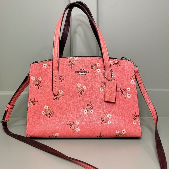Coach Charlie Carryall Floral Pink 55374 Tote Handbag Purse - Main Image